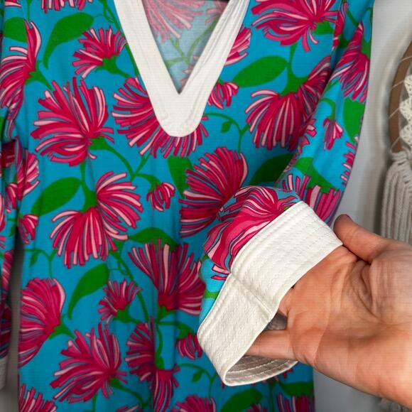 Lilly Pulitzer Turquoise Kissue Joy Tunic - Picture 3 of 5